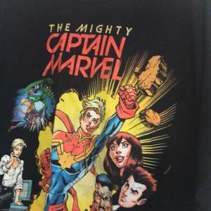 Make An Offer black Captain Marvel short sleeve T shirt ⭐️